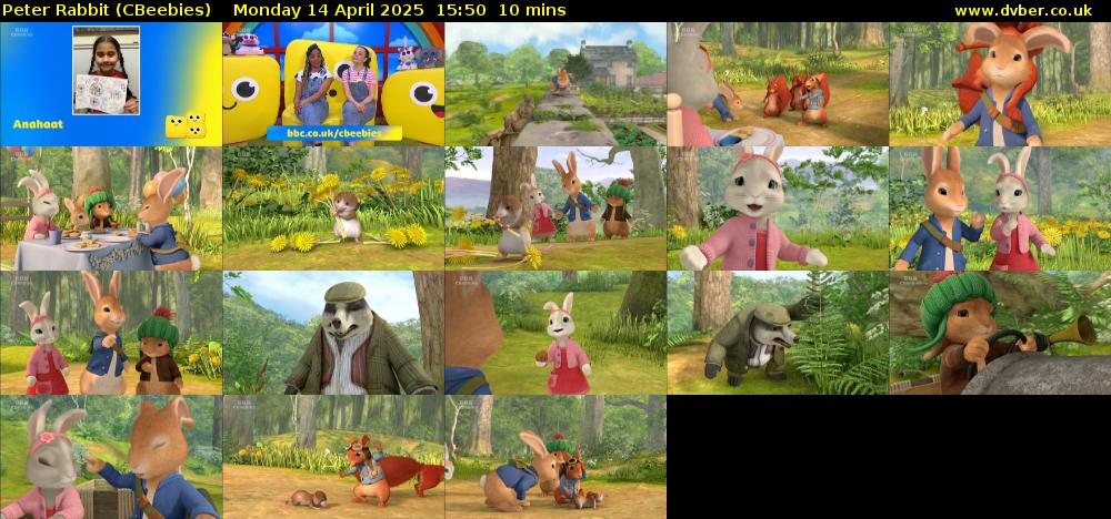 Peter Rabbit (CBeebies) Monday 14 April 2025 15:50 - 16:00