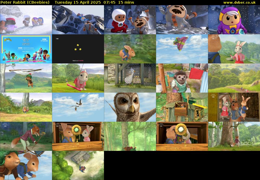 Peter Rabbit (CBeebies) Tuesday 15 April 2025 07:45 - 08:00