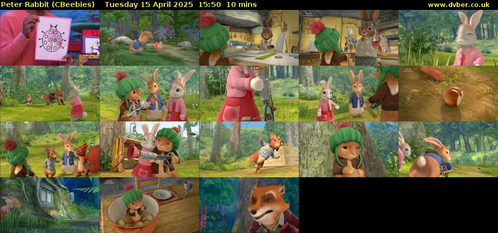 Peter Rabbit (CBeebies) Tuesday 15 April 2025 15:50 - 16:00