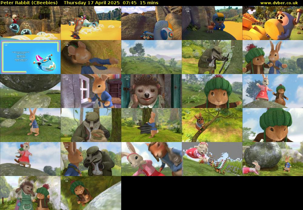 Peter Rabbit (CBeebies) Thursday 17 April 2025 07:45 - 08:00