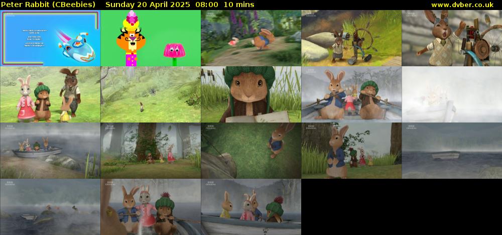 Peter Rabbit (CBeebies) Sunday 20 April 2025 08:00 - 08:10