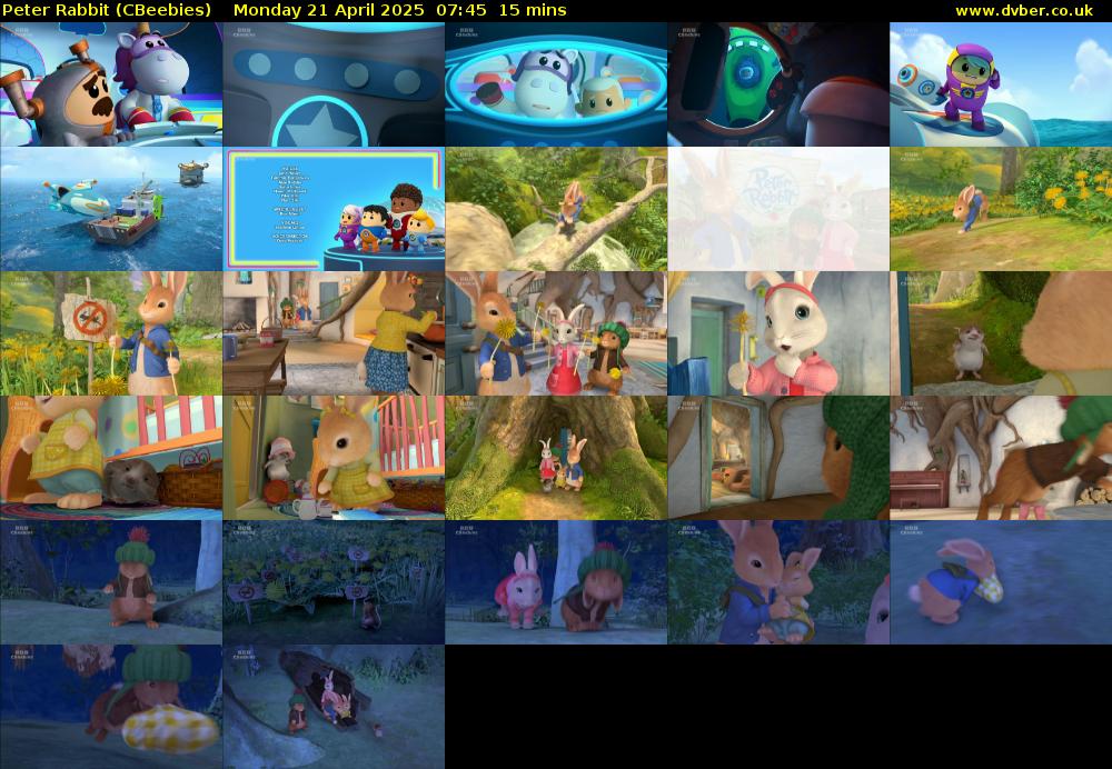 Peter Rabbit (CBeebies) Monday 21 April 2025 07:45 - 08:00