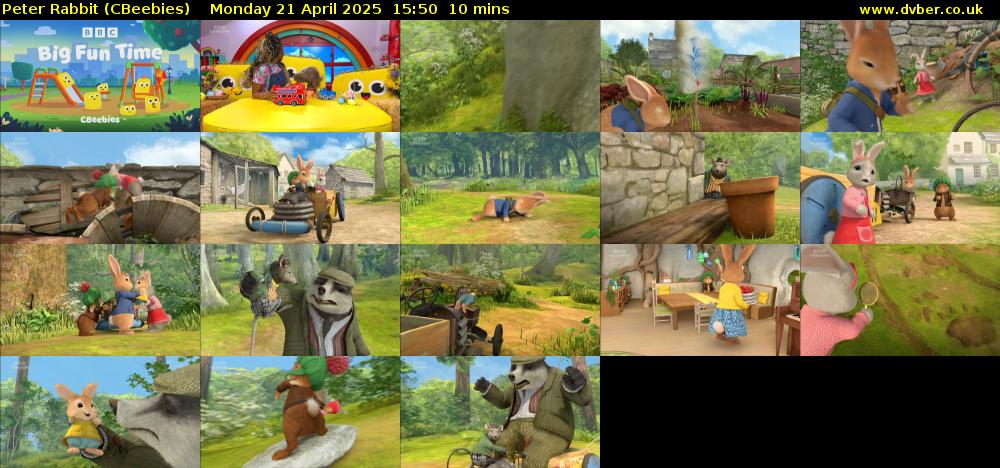 Peter Rabbit (CBeebies) Monday 21 April 2025 15:50 - 16:00
