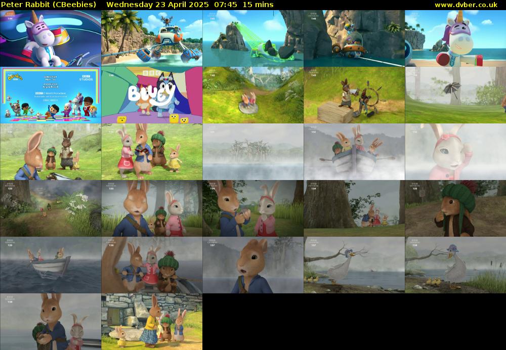 Peter Rabbit (CBeebies) Wednesday 23 April 2025 07:45 - 08:00