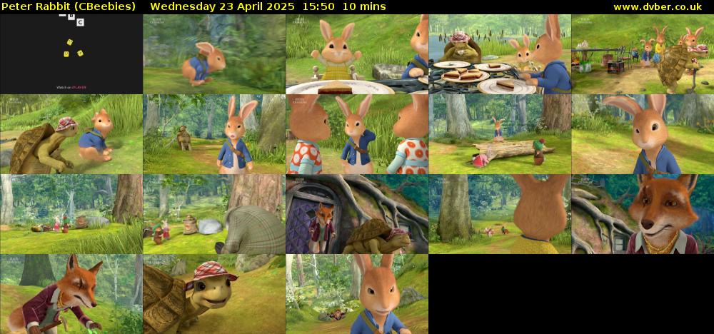 Peter Rabbit (CBeebies) Wednesday 23 April 2025 15:50 - 16:00