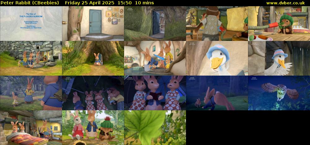 Peter Rabbit (CBeebies) Friday 25 April 2025 15:50 - 16:00