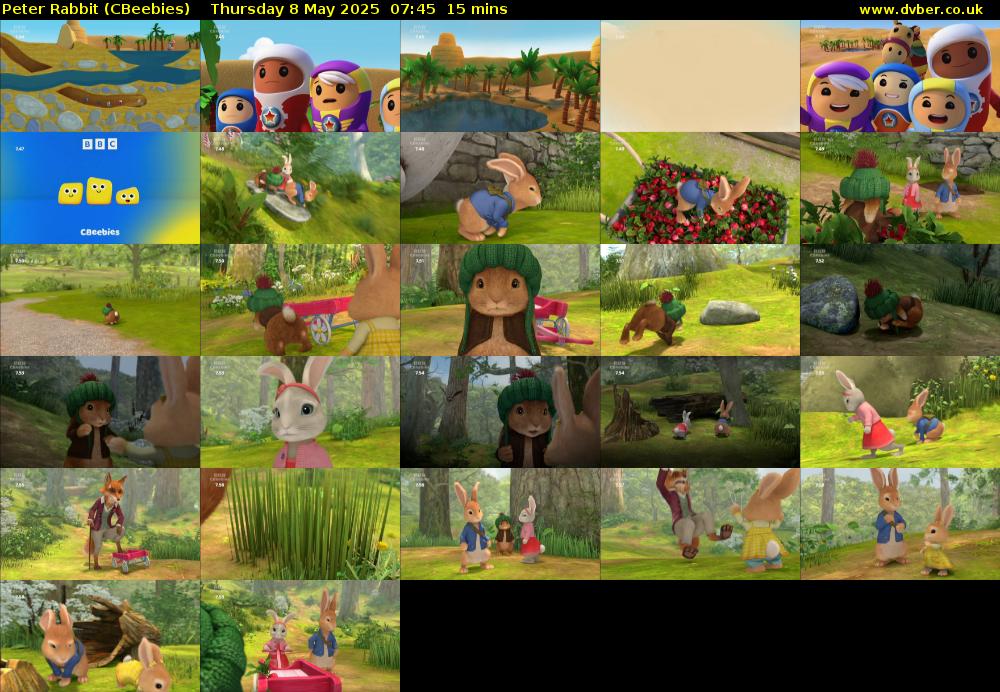 Peter Rabbit (CBeebies) Thursday 8 May 2025 07:45 - 08:00