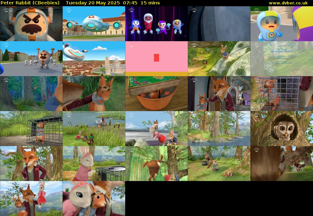 Peter Rabbit (CBeebies) Tuesday 20 May 2025 07:45 - 08:00