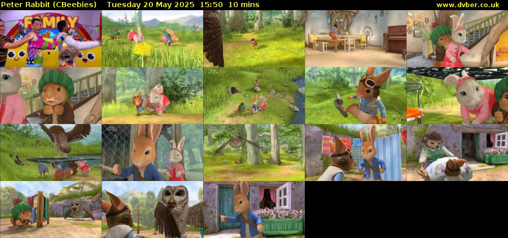 Peter Rabbit (CBeebies) Tuesday 20 May 2025 15:50 - 16:00