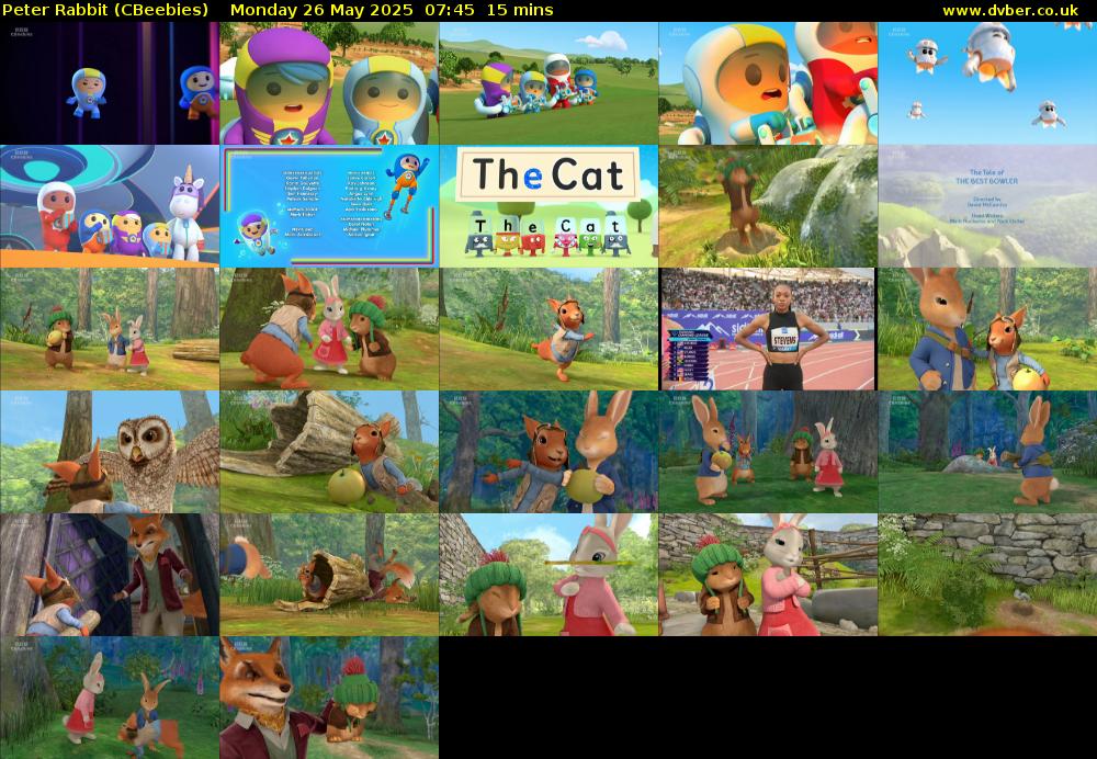 Peter Rabbit (CBeebies) Monday 26 May 2025 07:45 - 08:00