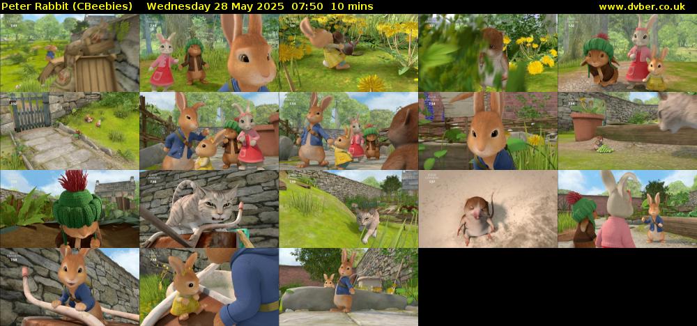 Peter Rabbit (CBeebies) Wednesday 28 May 2025 07:50 - 08:00