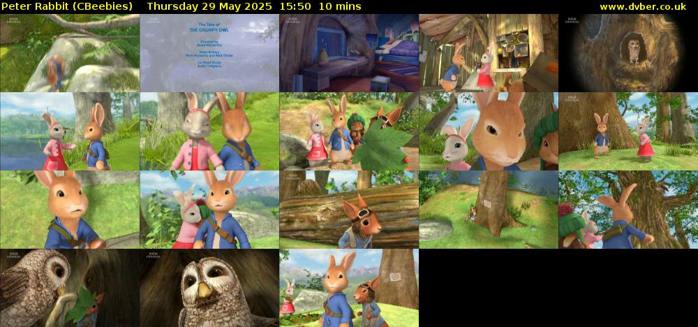 Peter Rabbit (CBeebies) Thursday 29 May 2025 15:50 - 16:00