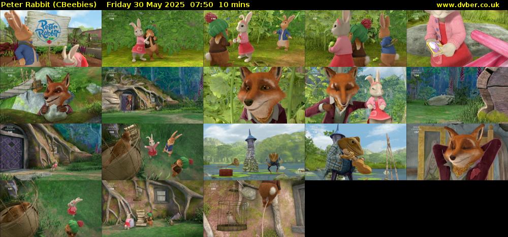 Peter Rabbit (CBeebies) Friday 30 May 2025 07:50 - 08:00