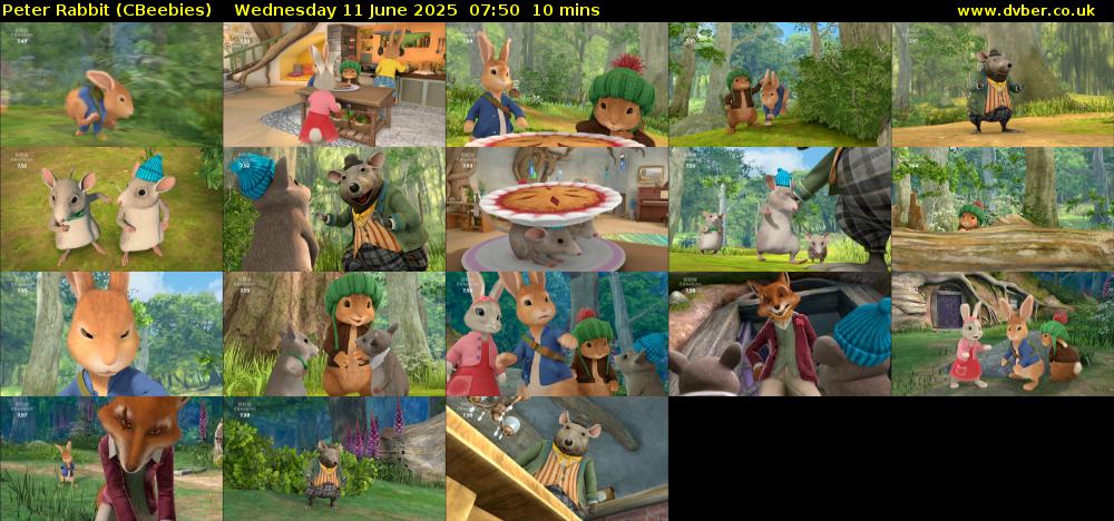 Peter Rabbit (CBeebies) Wednesday 11 June 2025 07:50 - 08:00