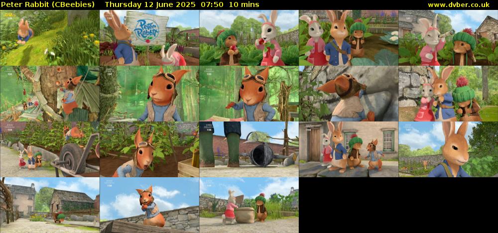 Peter Rabbit (CBeebies) Thursday 12 June 2025 07:50 - 08:00