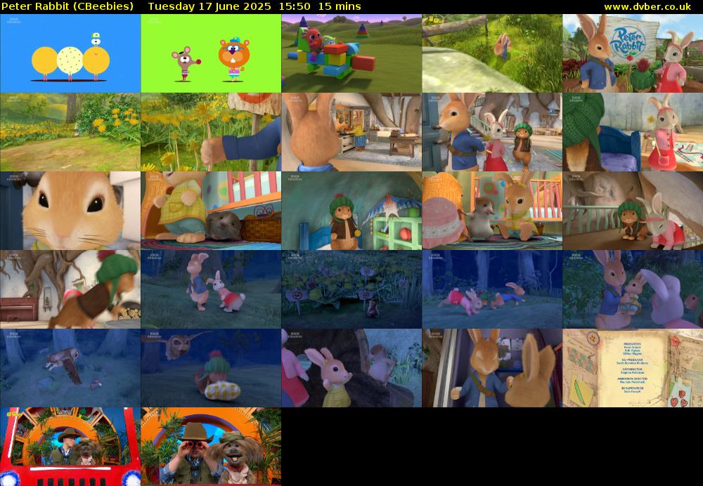Peter Rabbit (CBeebies) Tuesday 17 June 2025 15:50 - 16:05