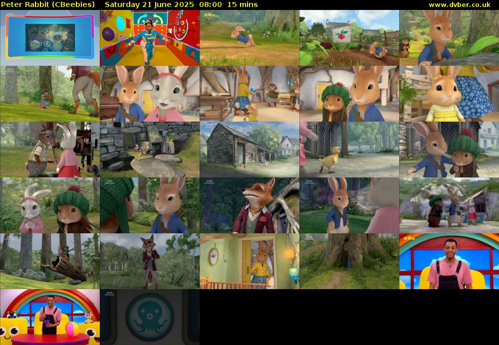 Peter Rabbit (CBeebies) Saturday 21 June 2025 08:00 - 08:15