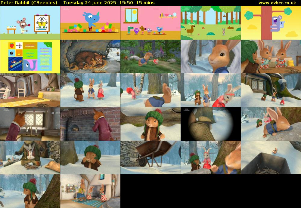 Peter Rabbit (CBeebies) Tuesday 24 June 2025 15:50 - 16:05