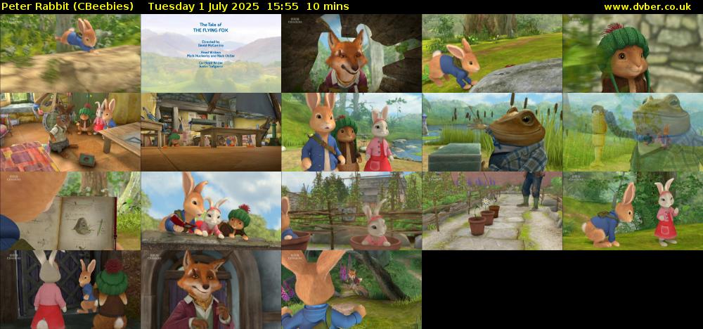 Peter Rabbit (CBeebies) Tuesday 1 July 2025 15:55 - 16:05