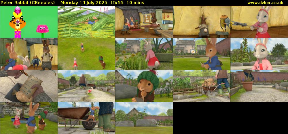Peter Rabbit (CBeebies) Monday 14 July 2025 15:55 - 16:05