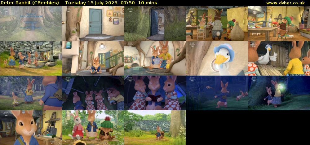 Peter Rabbit (CBeebies) Tuesday 15 July 2025 07:50 - 08:00