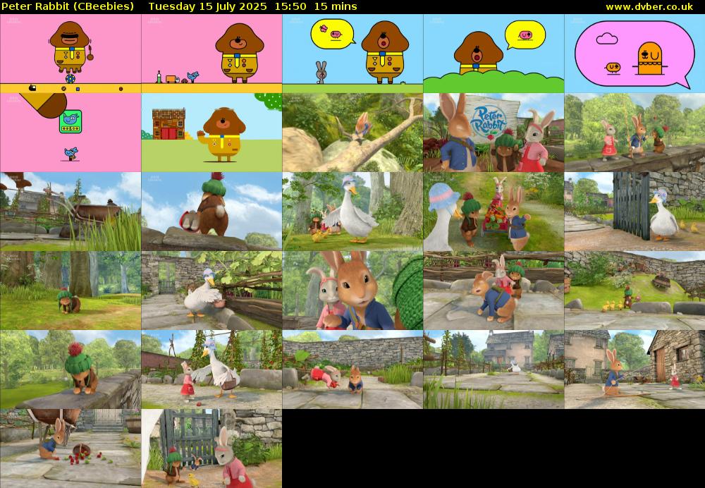 Peter Rabbit (CBeebies) Tuesday 15 July 2025 15:50 - 16:05