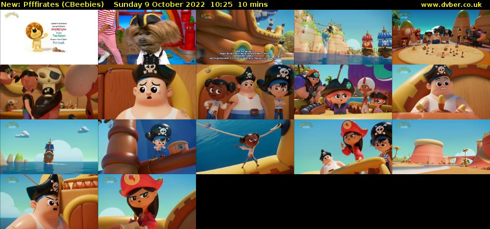 Pfffirates (CBeebies) Sunday 9 October 2022 10:25 - 10:35