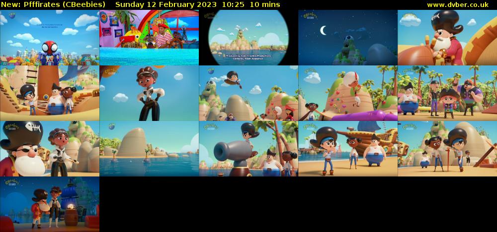 Pfffirates (CBeebies) Sunday 12 February 2023 10:25 - 10:35