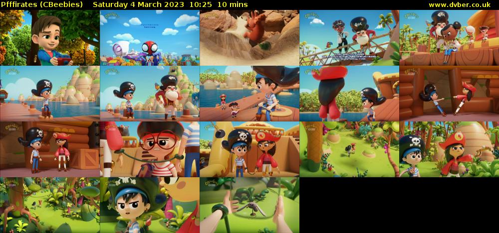 Pfffirates (CBeebies) Saturday 4 March 2023 10:25 - 10:35