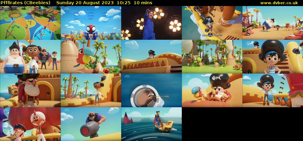 Pfffirates (CBeebies) Sunday 20 August 2023 10:25 - 10:35