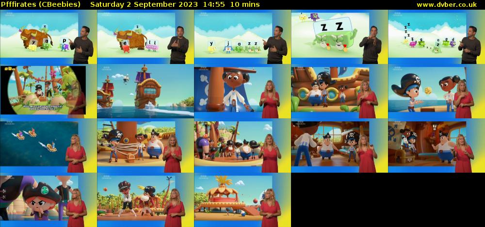Pfffirates (CBeebies) Saturday 2 September 2023 14:55 - 15:05