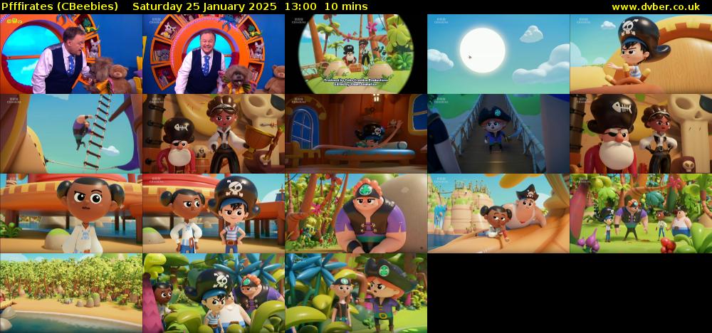 Pfffirates (CBeebies) Saturday 25 January 2025 13:00 - 13:10