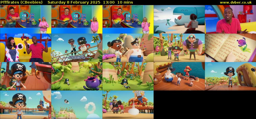 Pfffirates (CBeebies) Saturday 8 February 2025 13:00 - 13:10