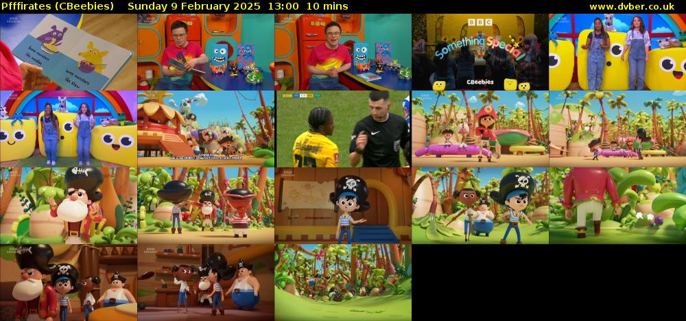 Pfffirates (CBeebies) Sunday 9 February 2025 13:00 - 13:10
