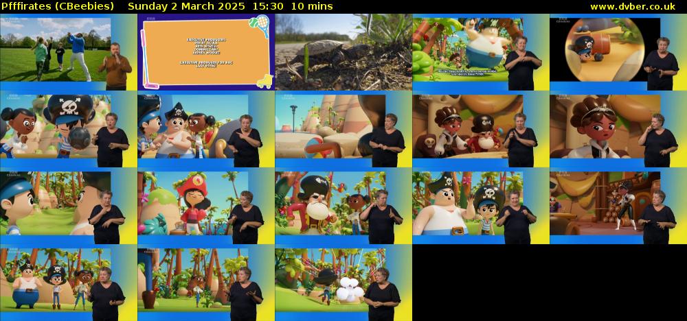 Pfffirates (CBeebies) Sunday 2 March 2025 15:30 - 15:40