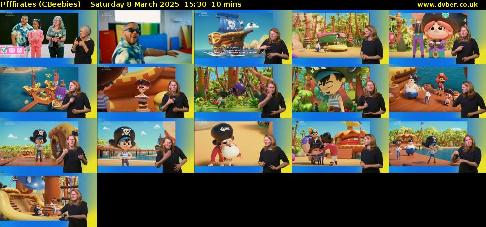 Pfffirates (CBeebies) Saturday 8 March 2025 15:30 - 15:40