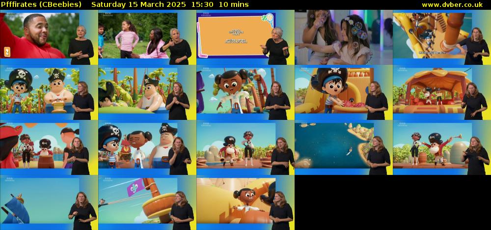 Pfffirates (CBeebies) Saturday 15 March 2025 15:30 - 15:40
