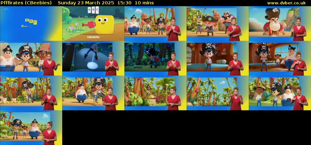 Pfffirates (CBeebies) Sunday 23 March 2025 15:30 - 15:40