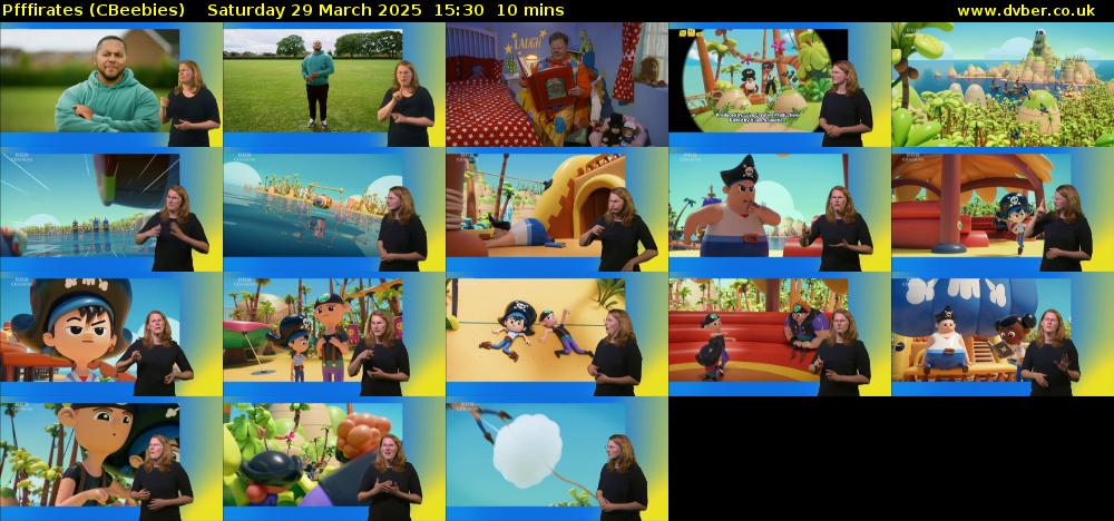 Pfffirates (CBeebies) Saturday 29 March 2025 15:30 - 15:40
