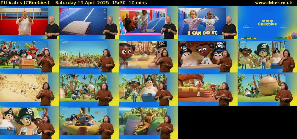 Pfffirates (CBeebies) Saturday 19 April 2025 15:30 - 15:40