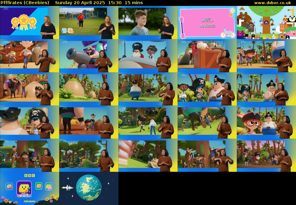 Pfffirates (CBeebies) Sunday 20 April 2025 15:30 - 15:45
