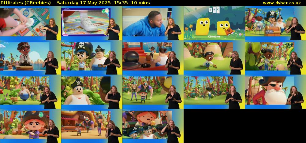 Pfffirates (CBeebies) Saturday 17 May 2025 15:35 - 15:45