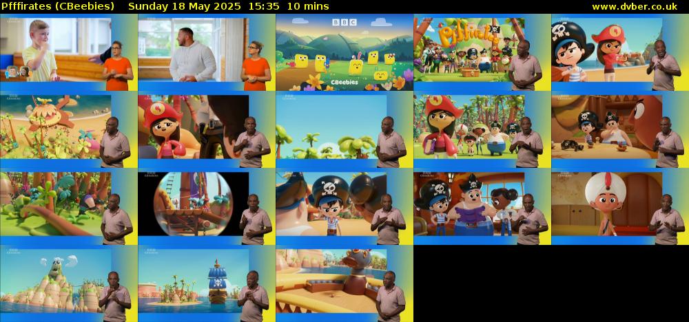 Pfffirates (CBeebies) Sunday 18 May 2025 15:35 - 15:45
