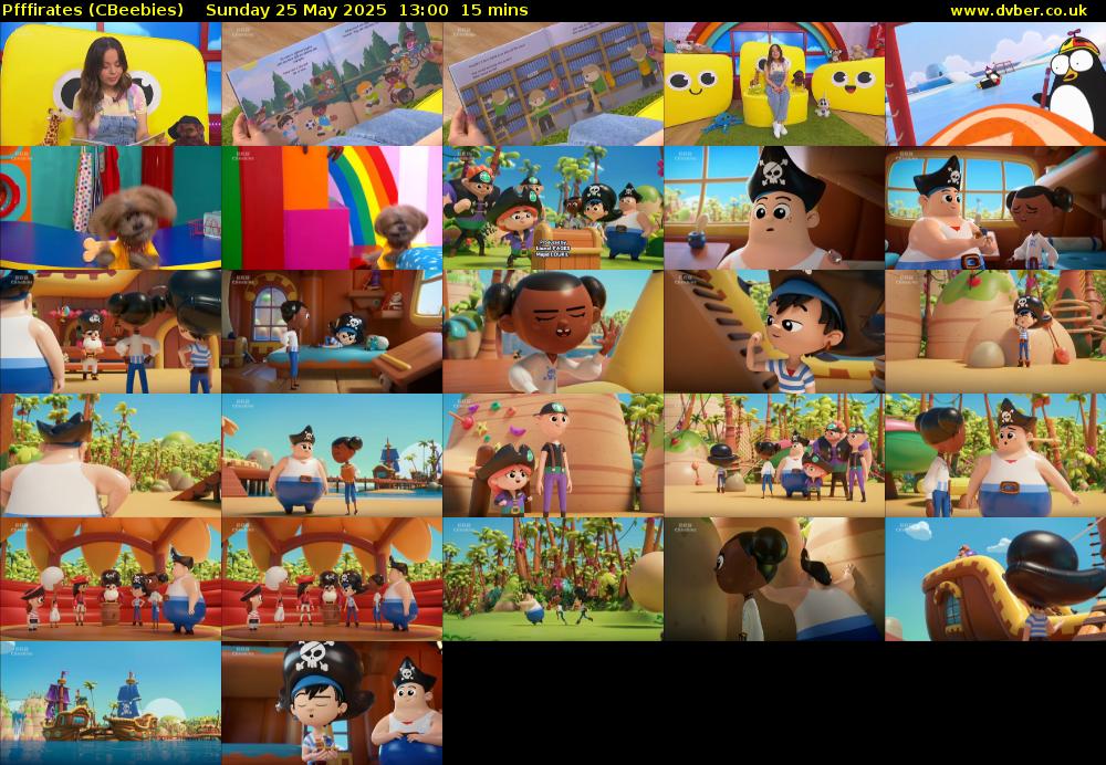Pfffirates (CBeebies) Sunday 25 May 2025 13:00 - 13:15