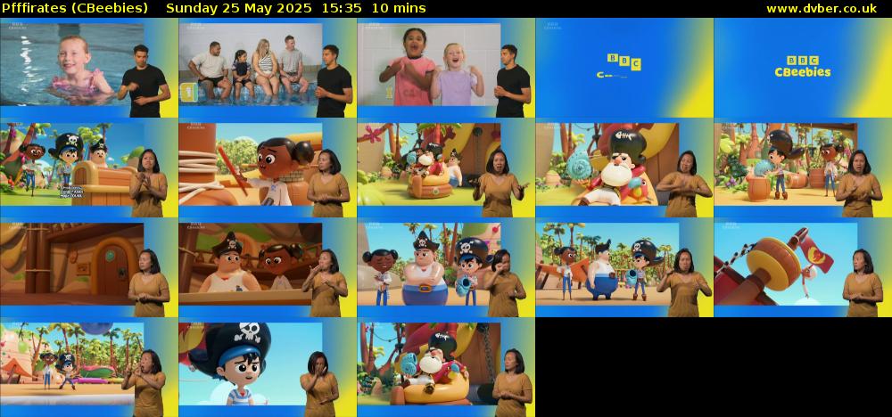 Pfffirates (CBeebies) Sunday 25 May 2025 15:35 - 15:45