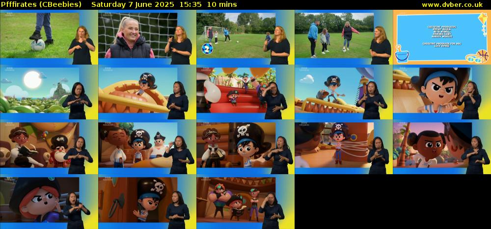 Pfffirates (CBeebies) Saturday 7 June 2025 15:35 - 15:45