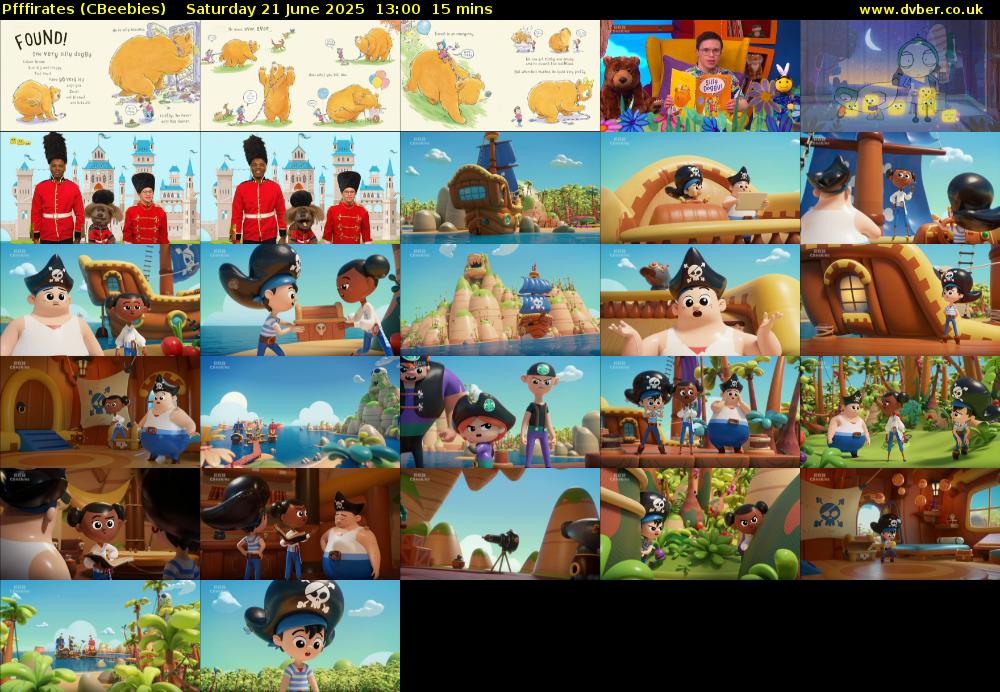 Pfffirates (CBeebies) Saturday 21 June 2025 13:00 - 13:15