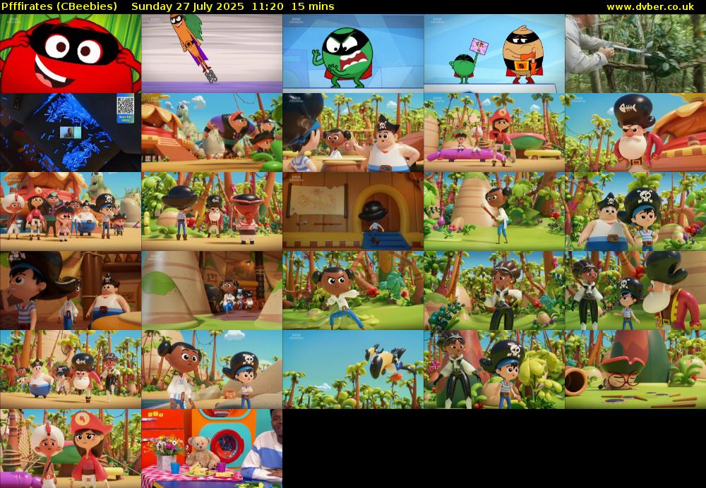 Pfffirates (CBeebies) Sunday 27 July 2025 11:20 - 11:35