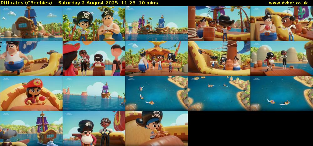 Pfffirates (CBeebies) Saturday 2 August 2025 11:25 - 11:35