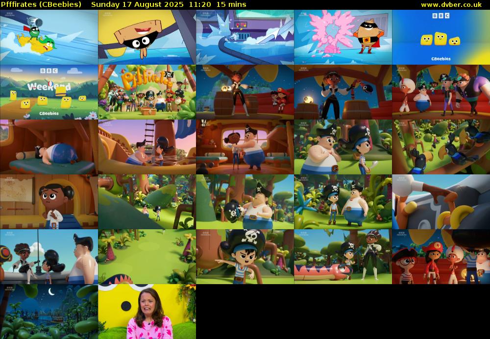 Pfffirates (CBeebies) Sunday 17 August 2025 11:20 - 11:35